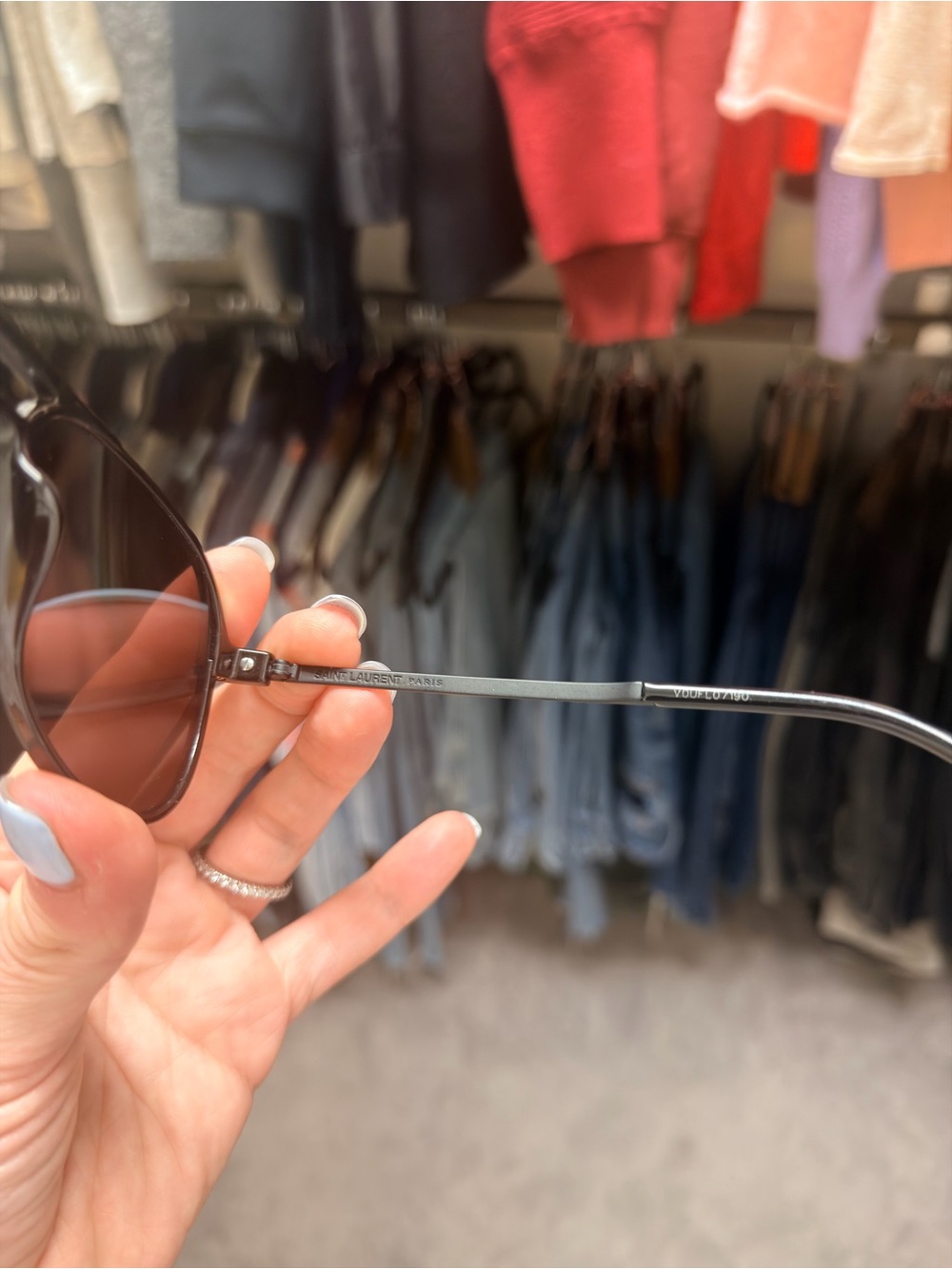 SAINT LAURENT Aviator Sunglasses - Black Frame with Brown Lenses SL228 style - Picture 5 of 9
